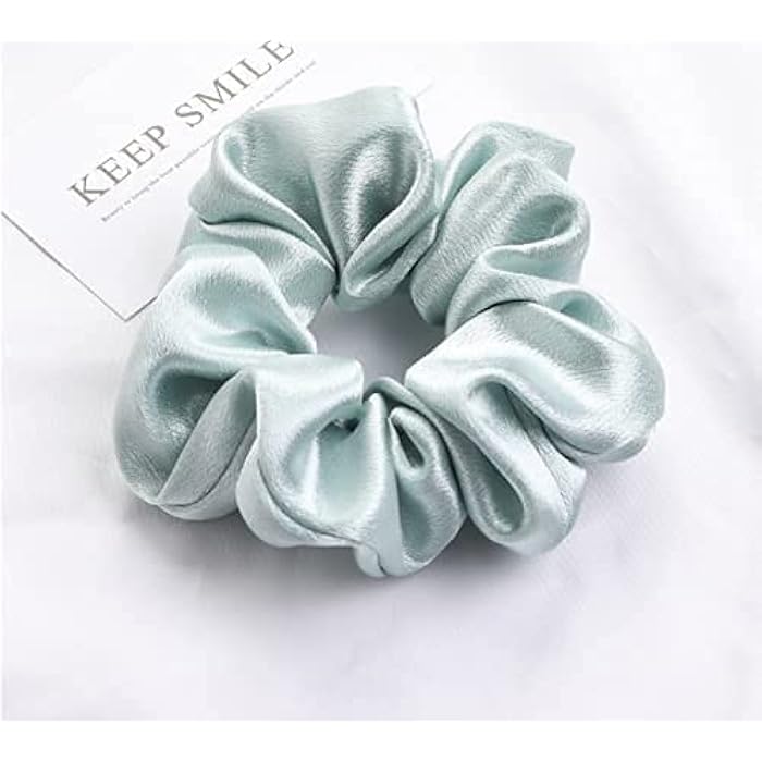 Women's Satin Silk Velvet Elastic Hair Holder (Pink) - Image 2